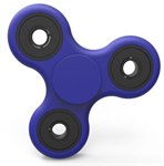 Спиннер игрушка антистресс Fidget Spinner пластиковый синий GYRO