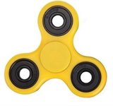 Спиннер игрушка антистресс Fidget Spinner пластиковый желтый GYRO