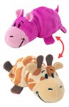 Вывернушка плюшевая Жираф Бегемот 40 см 1 Toy