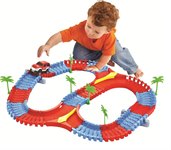 Гибкий трек для машинок "Мегаполис" с машинкой конструктор 1 Toy 107 деталей