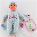 Кукла Пупс озвученная краснеют щёчки стучит сердечко FALCA TOYS 48 см Полесье 50305