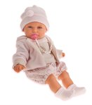 Кукла малыш Antonio Juan Munecas Роза в бежевом плачущая 55 см