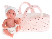 Кукла младенец Antonio Juan Munecas Пепита в белой корзине 21 см
