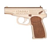 Пистолет Макарова ПМ PM-9mm Сборная деревянная модель оружия TARG
