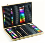 Большой художественный набор в чемоданчике Карандаши Фломастеры Краски Djeco DJ-09750