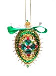 Шишка новогодняя из пайеток Изумрудная Волшебная мастерская ШП-16