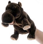 Гиппопотам мягкая игрушка на руку для кукольного театра 24 см Hansa