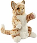 Рыжий кот мягкая игрушка на руку для кукольного театра 30 см Hansa