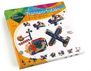 Магнитный деревянный конструктор Транспорт большой Genii Creation