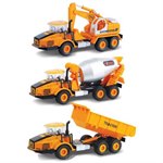 Набор машинок строительная техника Экскаватор Бетономешалка Самосвал Zhorya