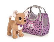 CHI CHI LOVE Плюшевая мягкая игрушка Собачка Путешественница в сумке-переноске