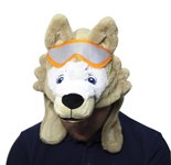 Шапка болельщика плюшевая взрослая 54-56 Волк Забивака талисман Чемпионат мира по футболу FIFA 2018 в России