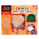 Штампы, карточки, трафареты Юный декоратор Набор для творчества 3 в 1 Avenir