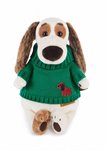 Собака Бартоломей в зеленом свитере мягкая игрушка Басик и компания 27 см BUDI BASA Bart27-007