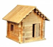 Деревянный конструктор Избушка Теремок со светом