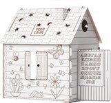 Картонный домик раскраска BibaLina