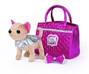 CHI CHI LOVE Плюшевая мягкая игрушка Собачка Чихуахуа в сумочке игровой набор Гламур
