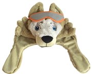 Шапка болельщика плюшевая детская 50-52 Волк Забивака талисман Чемпионат мира по футболу FIFA 2018 в России