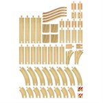 BRIO Деревянная железная дорога Большой набор рельс Special Track Pack XXL БРИО 33772