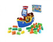 Игровой набор Пиратский корабль с конструктором Полесье