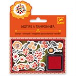 Набор штампов Цветы Djeco