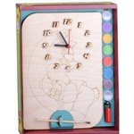 Мишутка Часы под роспись с красками и кистью Набор для детского творчества