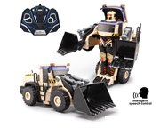 Робот трансформер Экскаватор на радиоуправлении, с голосовым управлением, свет, звук