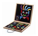 Магнитная доска с набором магнитных фигур Гео-человечки Djeco