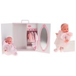 Кукла Antonio Juan Munecas Лория в розовом с гардеробом 34см
