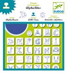 Набор штампов Латинский Алфавит Djeco