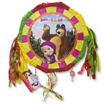 Пиньята Маша и Медведь с лентами