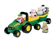 Веселый трактор с животными развивающий игровой набор, звук, John Deere TOMY