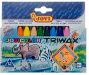 Набор восковых треугольных мелков Jovicolor Triwax 12 цветов JOVI 973/12