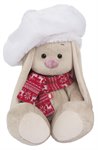 Зайка Ми в белом берете мягкая игрушка Басик и компания 18 см BUDI BASA SidS-124