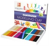 Пластилин классический серия КЛАССИКА 18 цветов со стеком 360 гр ЛУЧ