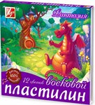 Пластилин мягкий восковой Фантазия 12 цветов со стеком ЛУЧ