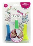Lucky лак для ногтей 3 цвета Голубой 011 Желтый 117 Зеленый 119 Только для девочек Детская косметика