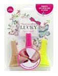 Lucky лак для ногтей 3 цвета Золотой Металлик цвет 096 Фуксия 133 Желтый 117 Только для девочек Детская косметика
