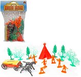 Солдатики Ковбои Дикий запад Игровой набор Тилибом 20 шт