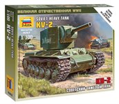 КВ-2 Советский тяжелый танк сборная модель 1/100 Звезда 6202