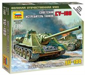 СУ-100 Советский истребитель танков сборная модель 1/100 Звезда 6211
