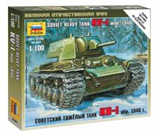КВ-1 (обр. 1940) Советский тяжёлый танк сборная модель 1/100 Звезда 6141