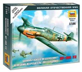 Мессершмитт BF-109 F2 Немецкий истребитель Сборная модель самолета 1/144 Звезда 6116