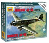 ЮНКЕРС Ju-52 1932-1945 Немецкий транспортный самолёт сборная модель самолета 1/200 Звезда 6139