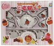 Игрушечная посуда чайный сервиз Божьи Коровки