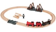 BRIO Деревянная железная дорога Стартовый игровой набор Грузовой состав и строящийся мост БРИО 33030