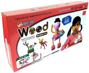 Гибкий конструктор Waveplay 30-D Girl and cat 71 EVA и деревянных элементов