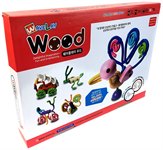 Гибкий конструктор Waveplay 50-D My favorite things 104 EVA и деревянных элементов