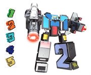 Большой Трансбот Боевой расчет XL Космобот ВКС Робот Трансформер комплект цифр 1-5 1 Toy Т13534