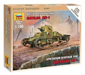 Матильда МК-I Британский пехотный танк сборная модель 1/100 Звезда 6191